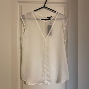 Dynamite White Sheer T-Shirt Tunic Small